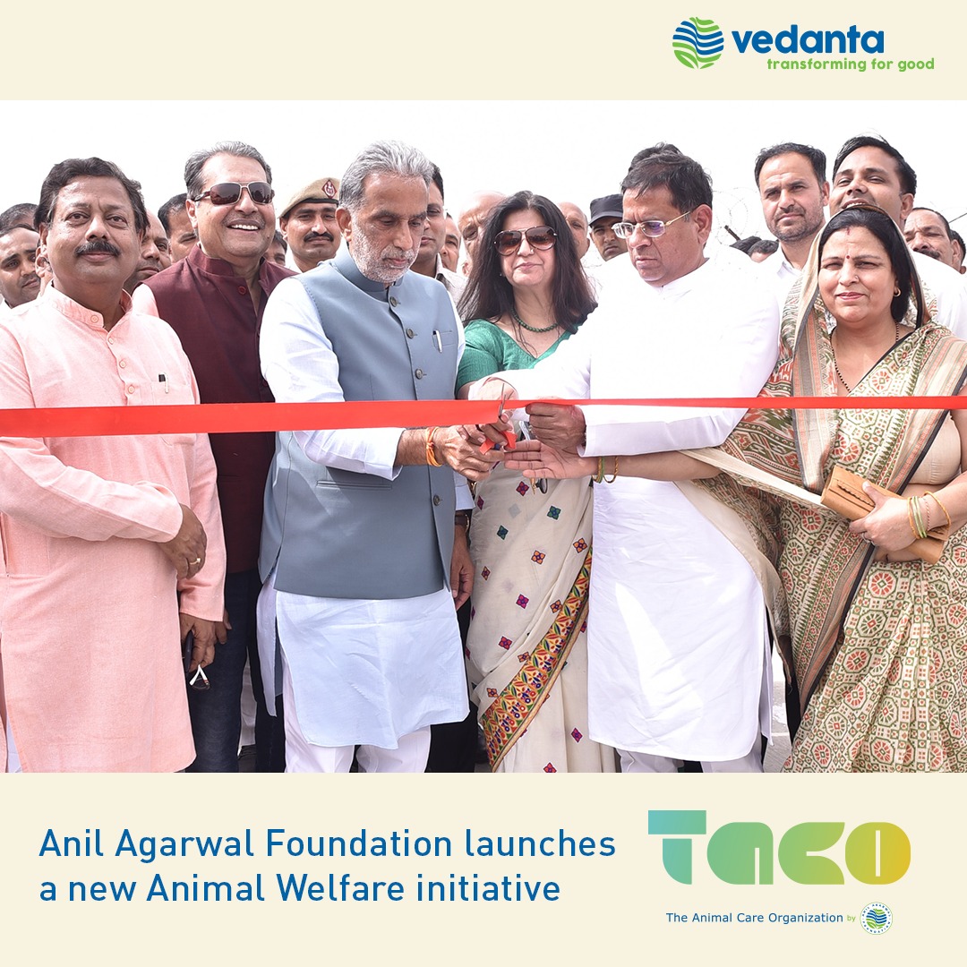 theanimalcareo1's tweet photo. The @AnilAgarwalF today launched an animal welfare project, TACO - The Animal Care Organization.
As a step towards transforming animal care ecosystem, TACO is set to build a compassionate India.
.
.
.
#TACO #TransformationForGood https://t.co/99i55Uz7Ew