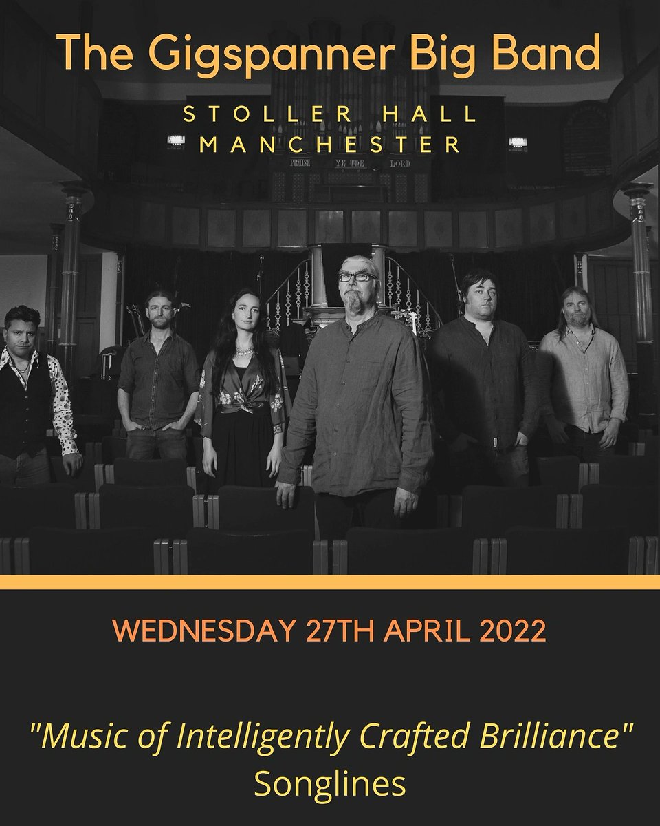 edgelarks's tweet photo. Hugely looking forward to this gig @StollerHall Manchester next week! Please help us spread the word πΆπ€©
https://t.co/Qphstzrsxc
#GigspannerBigBand
#thenorth
#gigspanner
#stollerhall
#manchester
#whatson https://t.co/ZK173sdr46