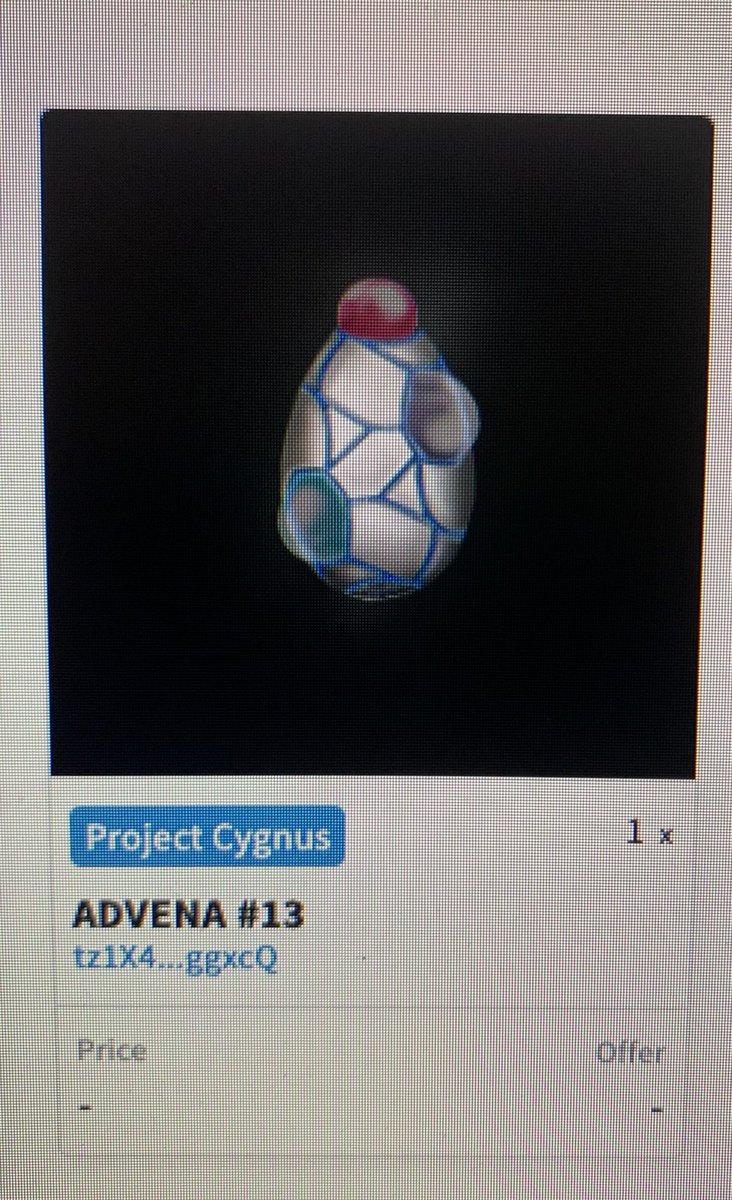 MirceaTez's tweet photo. I am feeling lucky. This #13 Advena from @projectcygnus_ will be fantastic! ๐๐๐ฐ๐๐ฎ๐ฝ
#tezos #CleanNFT #projectcygnus #nftcollector https://t.co/SCqbbcjGK5