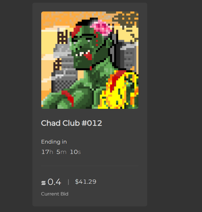 ChadClubNFT's tweet photo. ❗AUCTION UPDATE❗

Chad Club #012
Current Bid :
#012 - 0.4 ◎ Anon
Tick Size : 0.2 ◎

17 Hours left in this Auction, Don't miss it 💪

#NFT #NFTs #NFTCommunity #NFTCollection #Solana #SolanaNFTs #SOL #holaplex https://t.co/mXExwPVR9F