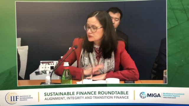 I spoke at the <a href="/IIF/">IIF</a> yesterday on the eve of 🌍#EarthDay .It was very encouraging to hear that the finance sector is mobilising and <a href="/SwissRe/">Swiss Re</a> is one piece of the finance jigsaw - there is real momentum