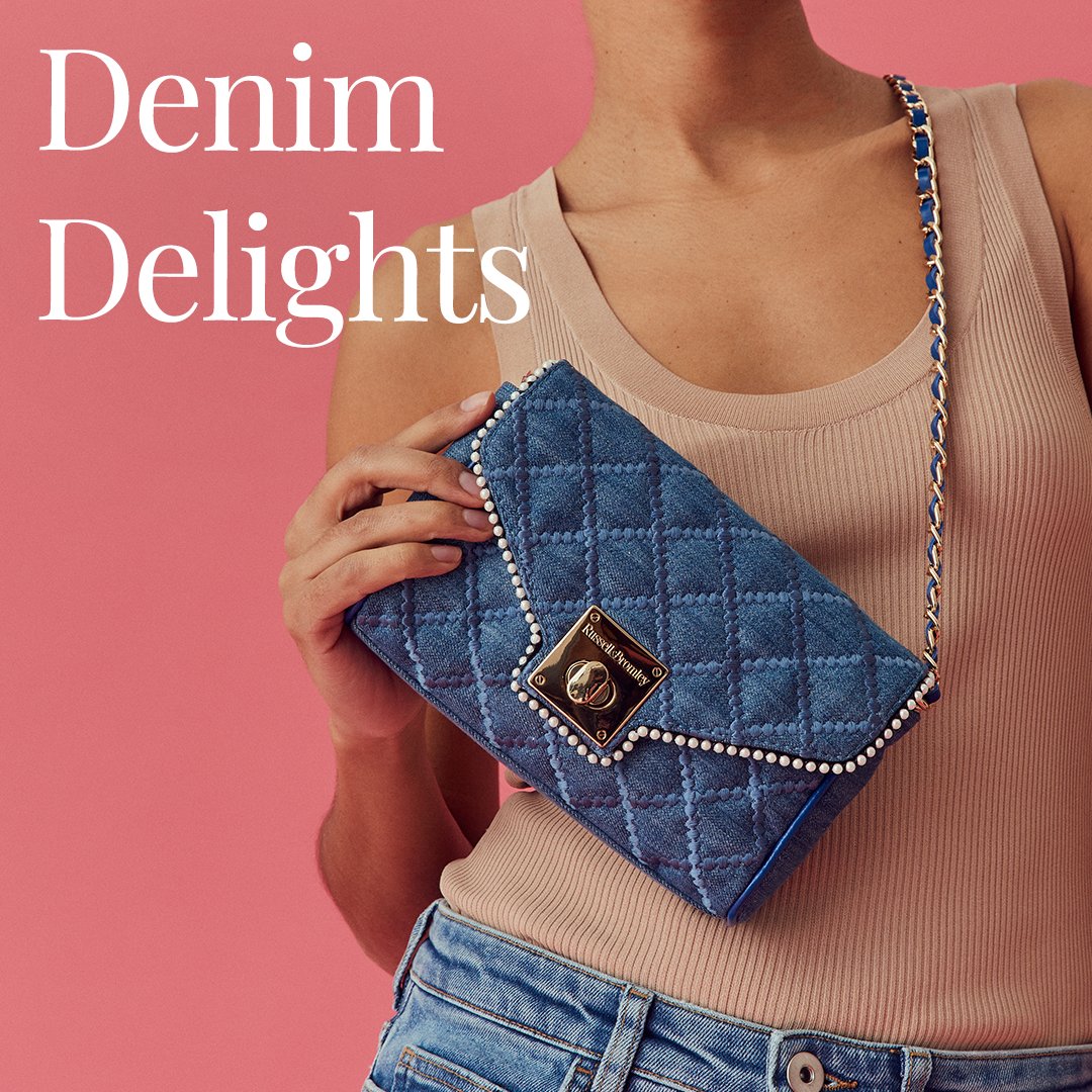 randbofficial's tweet photo. Take hold of this season’s ode to Y2K styling with our array of standout denim choices and baguette bag silhouettes.
#russellandbromley #RBSpring #demin
https://t.co/KPhwRBOlun https://t.co/pQFm47OvMx