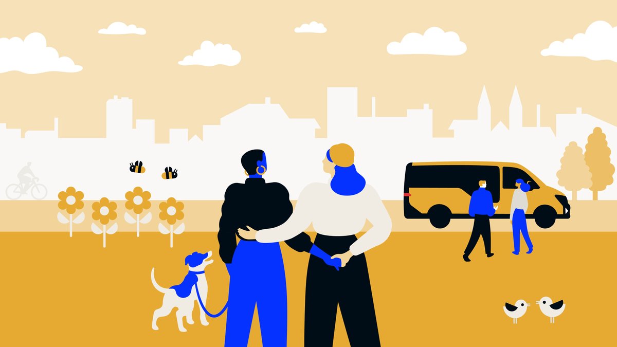 MOIAmobility's tweet photo. Bei #MOIA vereint uns eine große Vision: unsere Städte mit nachhaltiger Mobilität zu noch lebenswerteren Orten zu machen. Wie können wir einen noch größeren Beitrag zur CO2-Reduktion leisten? Dieser Frage widmen wir uns heute im #Project1Hour der @VWGroup zum #earthday22. https://t.co/fY0y6ndTW6
