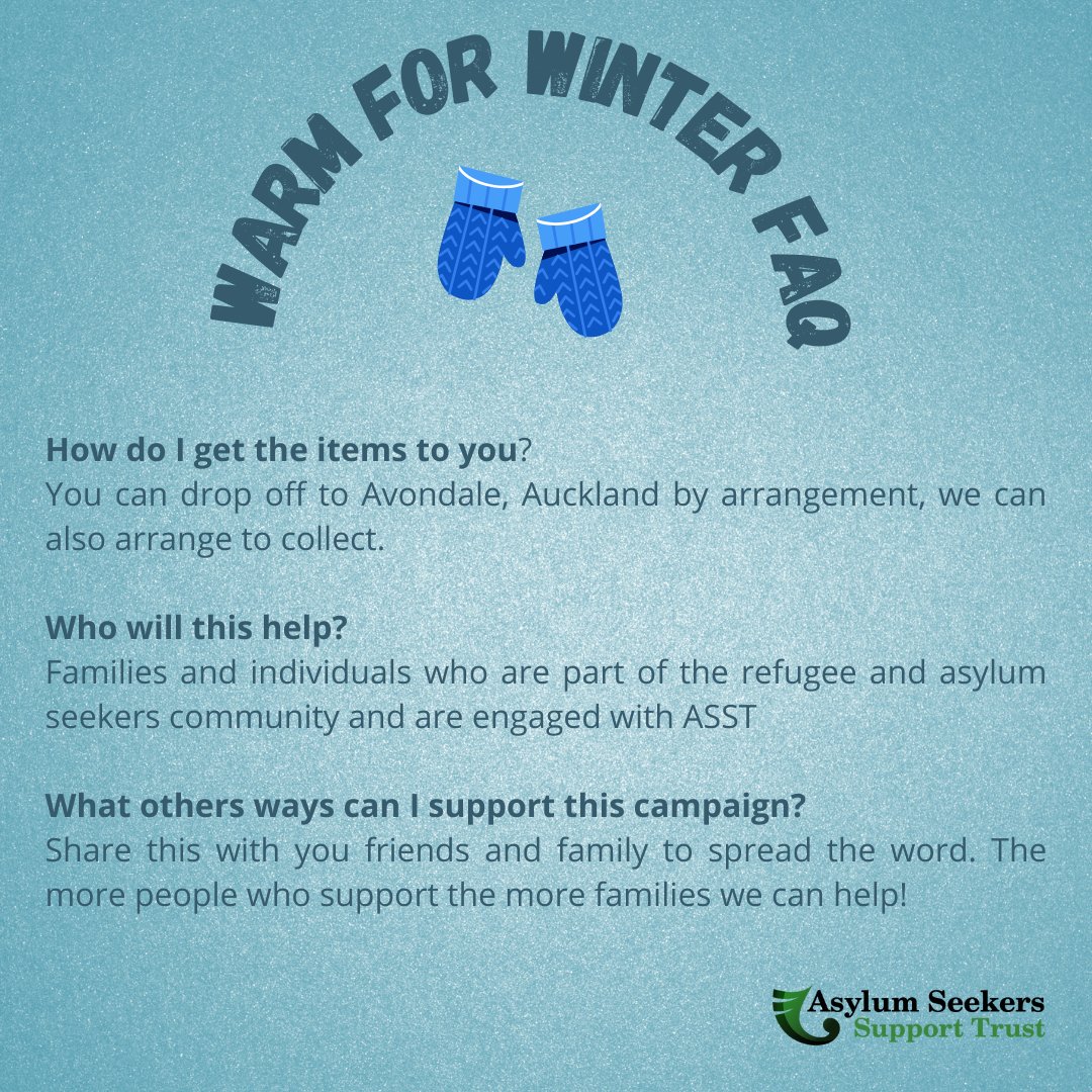 Thank you to all the lovely people who have shown interest for our winter appeal! 💙 Here are some Frequently Asked Questions on what items are suitable to donate and how you can get involved 💙.