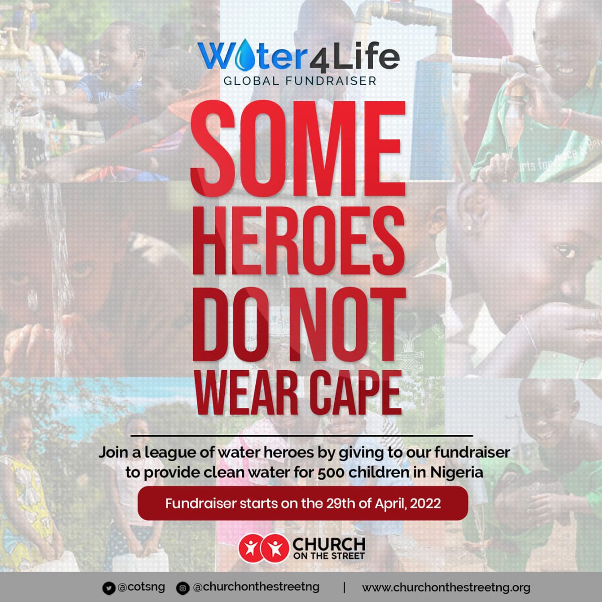 COTSng's tweet photo. Join us to give clean water to children 💧....
.
We have excited to be opening our fundraiser on the public on the 29th of April, to give everyone an opportunity to give to support our water project.
.
#water #Children #water4life #UNICEF #SDGs https://t.co/zBuLpNZO7p