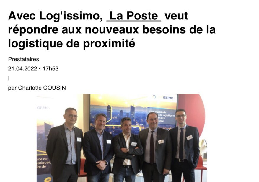 FionaSicre's tweet photo. LOG’ISSIMO, la force d’un réseau &amp; d’une expertise, en quelques chiffres : ​
- 120 plateformes logistiques partout en France, ​
- 13 500 circuits logistiques quotidiens dédiés, ​
- 5 300 agents.
#logistique #proximité 
@GroupeLaPoste @LaPosteBusiness @Vox_Log https://t.co/FzFBs5D5Xy