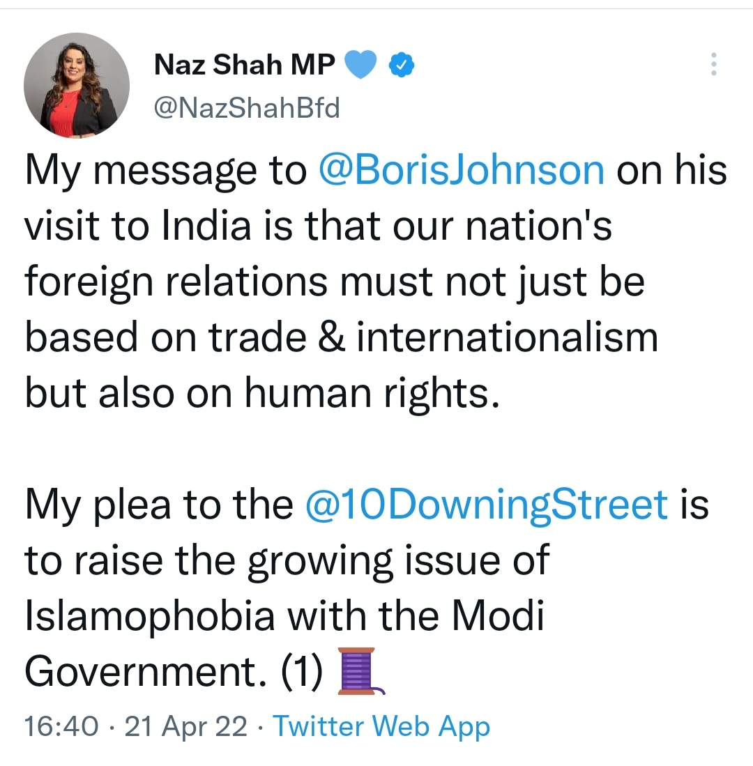 naqvimukhtar's tweet photo. Please, don’t convert your prejudiced agenda of “India Phobia” into “Islamophobia”. Every Indian citizen including Minorities is safe and secure in India. “Co-existence” is our commitment and “Inclusivity” is our culture. 🙏🙏🙏 @NazShahBfd https://t.co/yBpeHvzXfR