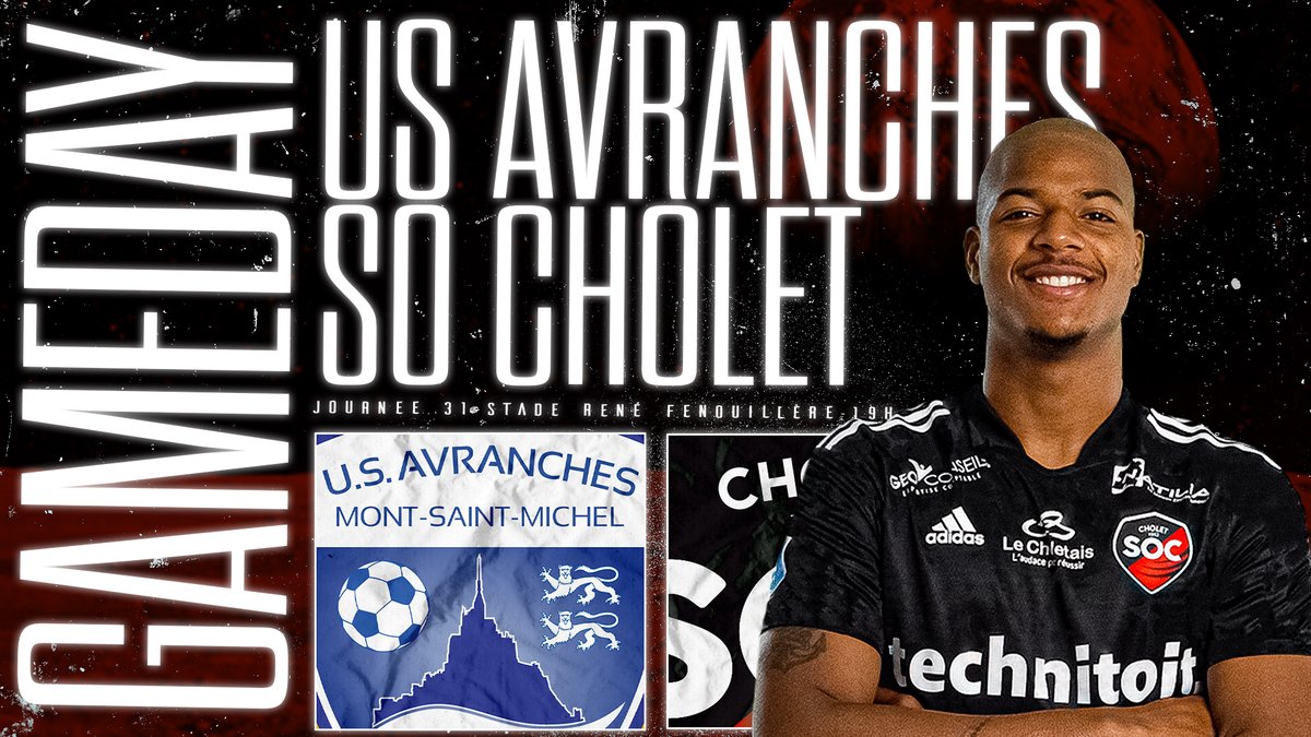 SO Cholet (@socholet) on Twitter photo ⚡ 𝙂𝘼𝙈𝙀𝘿𝘼𝙔
🆚 | <a href="/USAvrMSM_Off/">US Avranches MSM Officiel</a>
🤝 | 31ème journée
🗓 | Vendredi 22 Avril
⏱ | 19:00
🏟 | Stade René Fenouillère
Objectif 3 points ! 🔛
--
#VibronsEnsemble
#TeamSOC ❤️🖤 ⚡ 𝙂𝘼𝙈𝙀𝘿𝘼𝙔
🆚 | <a href="/USAvrMSM_Off/">US Avranches MSM Officiel</a>
🤝 | 31ème journée
🗓 | Vendredi 22 Avril
⏱ | 19:00
🏟 | Stade René Fenouillère
Objectif 3 points ! 🔛
--
#VibronsEnsemble
#TeamSOC ❤️🖤