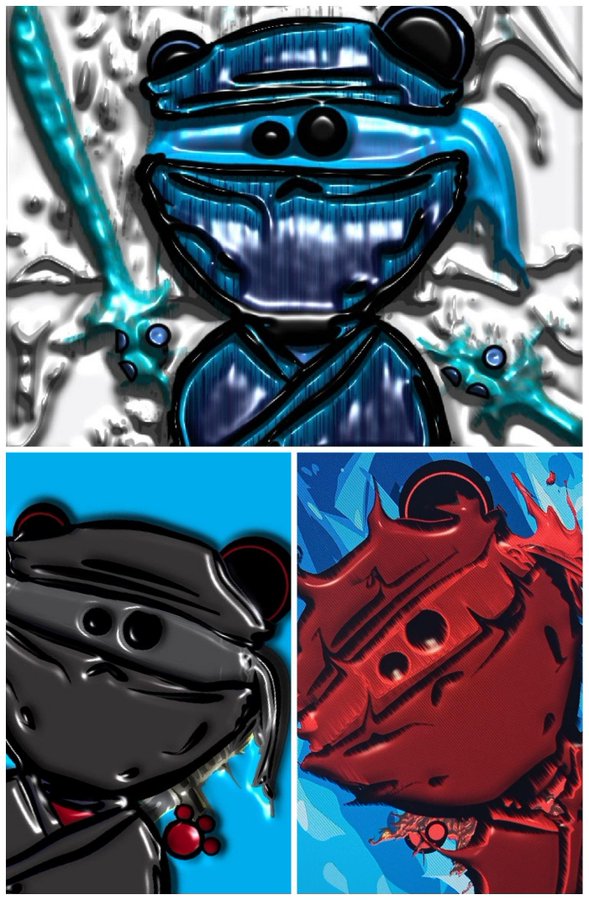 🐻z  🐼z  🐻‍❄️z 
They can be anything they decide.
These 3 decided to be 🥷🥷🥷

They are waiting in the <a href="/opensea/">OpenSea</a> to be adopted.
Bearz need homes...

Adopt 🐻z today.
opensea.io/collection/bas…

#nftart #NFTcollections #NFTdrops