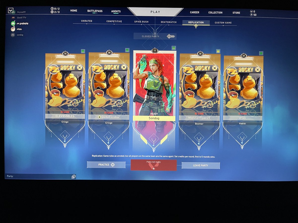 sondoghouse's tweet photo. bit past bedtime, but when itโs duck season - gotta keep it #elev8ed โฆ@Elev8Gamingโฉ shout out to https://t.co/JG2ltXHg7b.sad on insta for the carries! + all the boys for the the background vocals in my new number; 80s psych rock band: Val and the Quacks โฆ@riotgamesโฉ https://t.co/YWYXcvj7it
