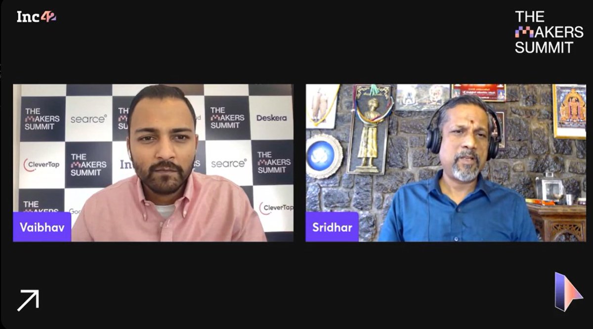 debarghyawrites's tweet photo. "Instead of asking why people are leaving me, we must ask why are people staying with me," @svembu on the retention at #TheMakersSummit #TMS2022
@Inc42 https://t.co/eBKRUiAWpw