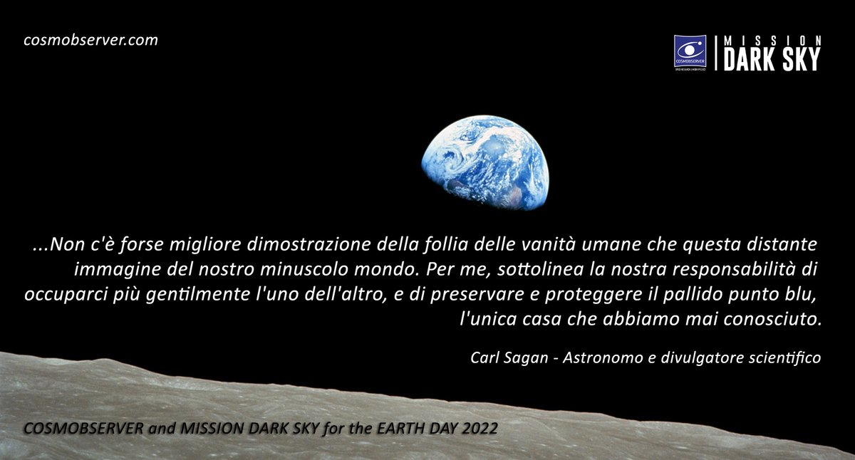 E_Macaluso's tweet image. #Cosmobserver , @missiondarksky e il #GROCA aderiscono e festeggiano la #GiornataMondialedellaTerra 2022.
#cosmobserver #missiondarksky #lightpollution #inquinamentoluminoso #earthday #earth #sostenibilità #green #ambiente #terra #ambientalismo #sustainability #csr  #EarthDay2022