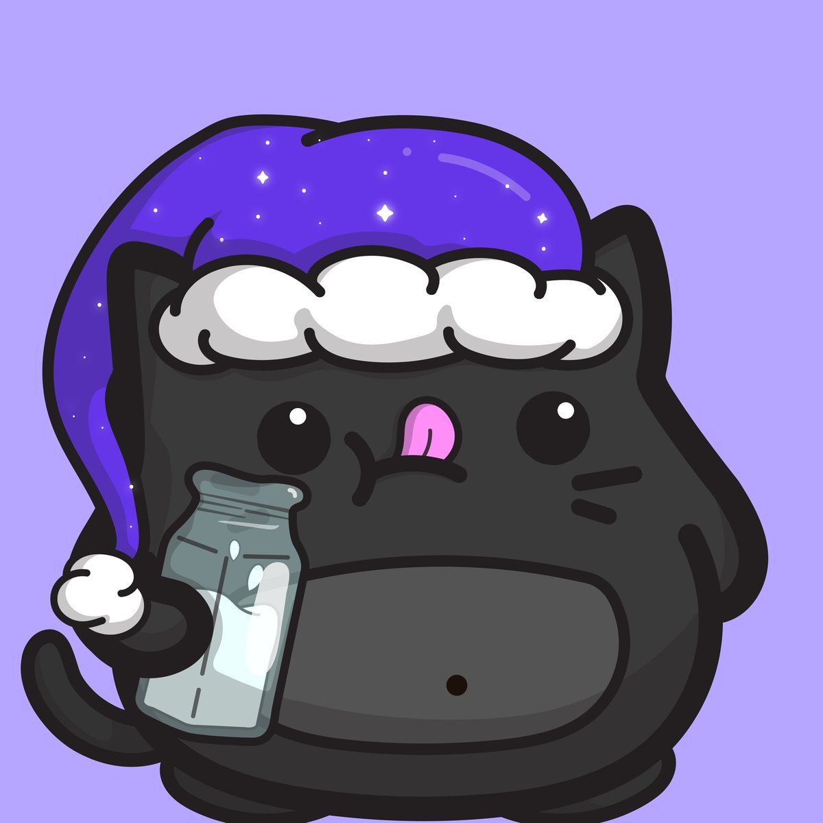 CatopiaNFT's tweet photo. A midnight snack for you midnight cats 😋🥛 https://t.co/G9zXQjjI4c