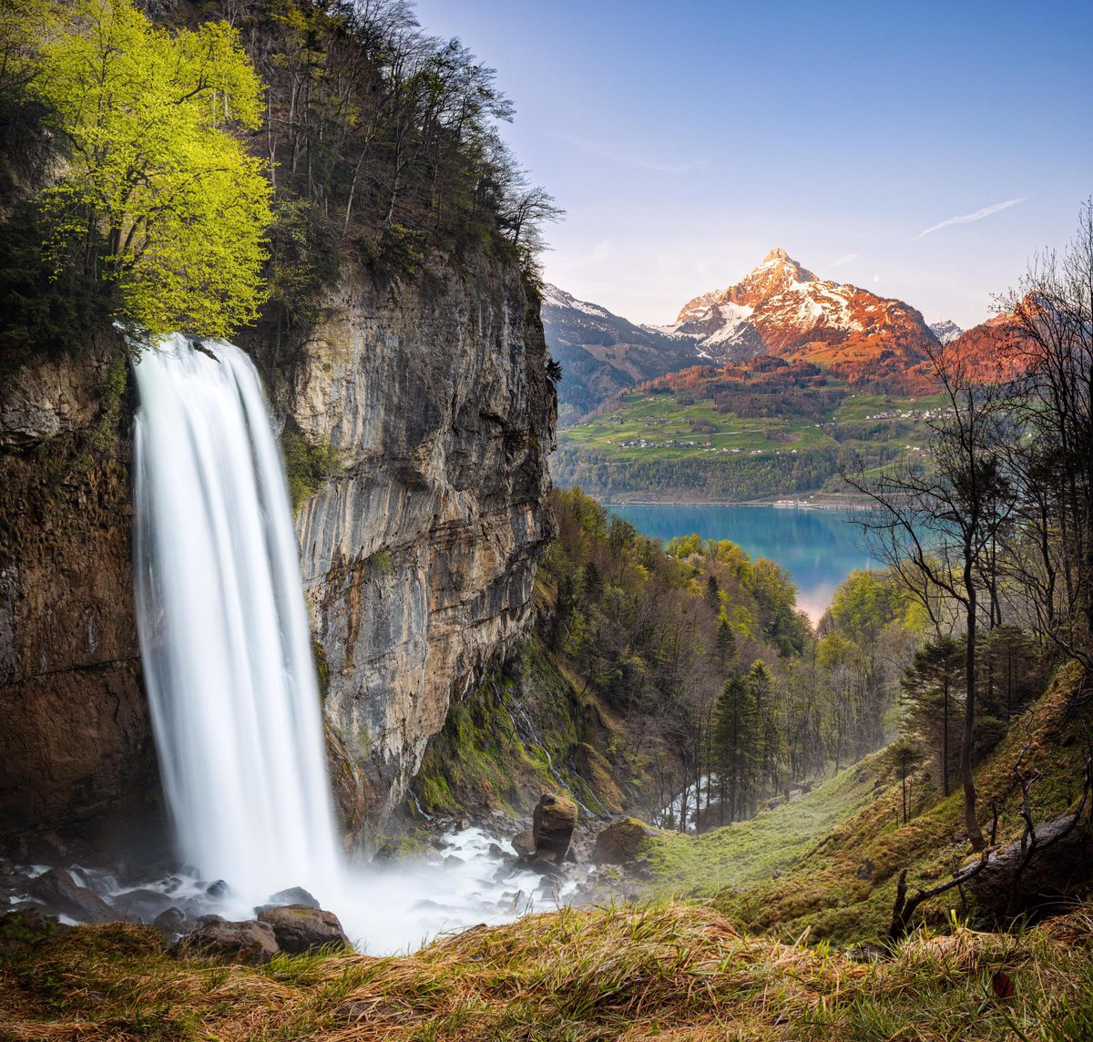 Sunrise shoot at Seerenbach Falls, Amden (St. Gallen Canton), Switzerland 🇨🇭 redd.it/u98205