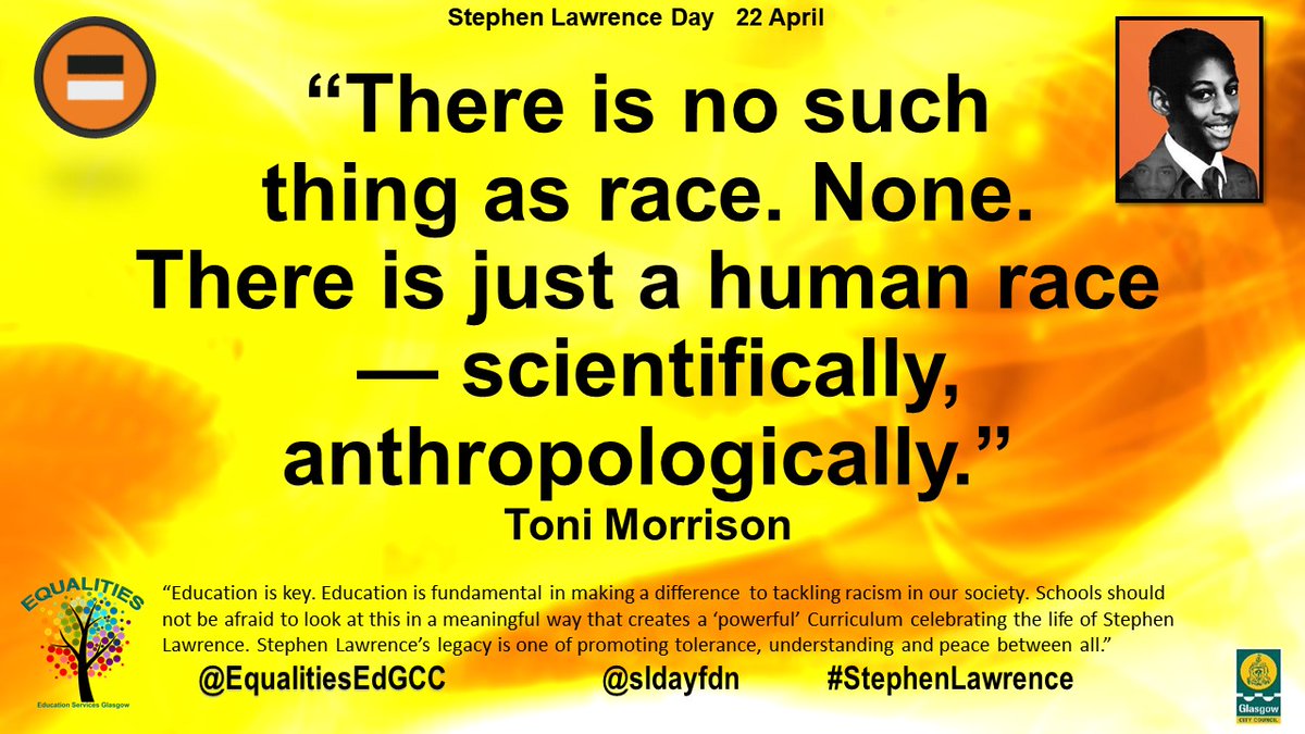 There is just a human race. #StephenLawrenceDay #SLDay22