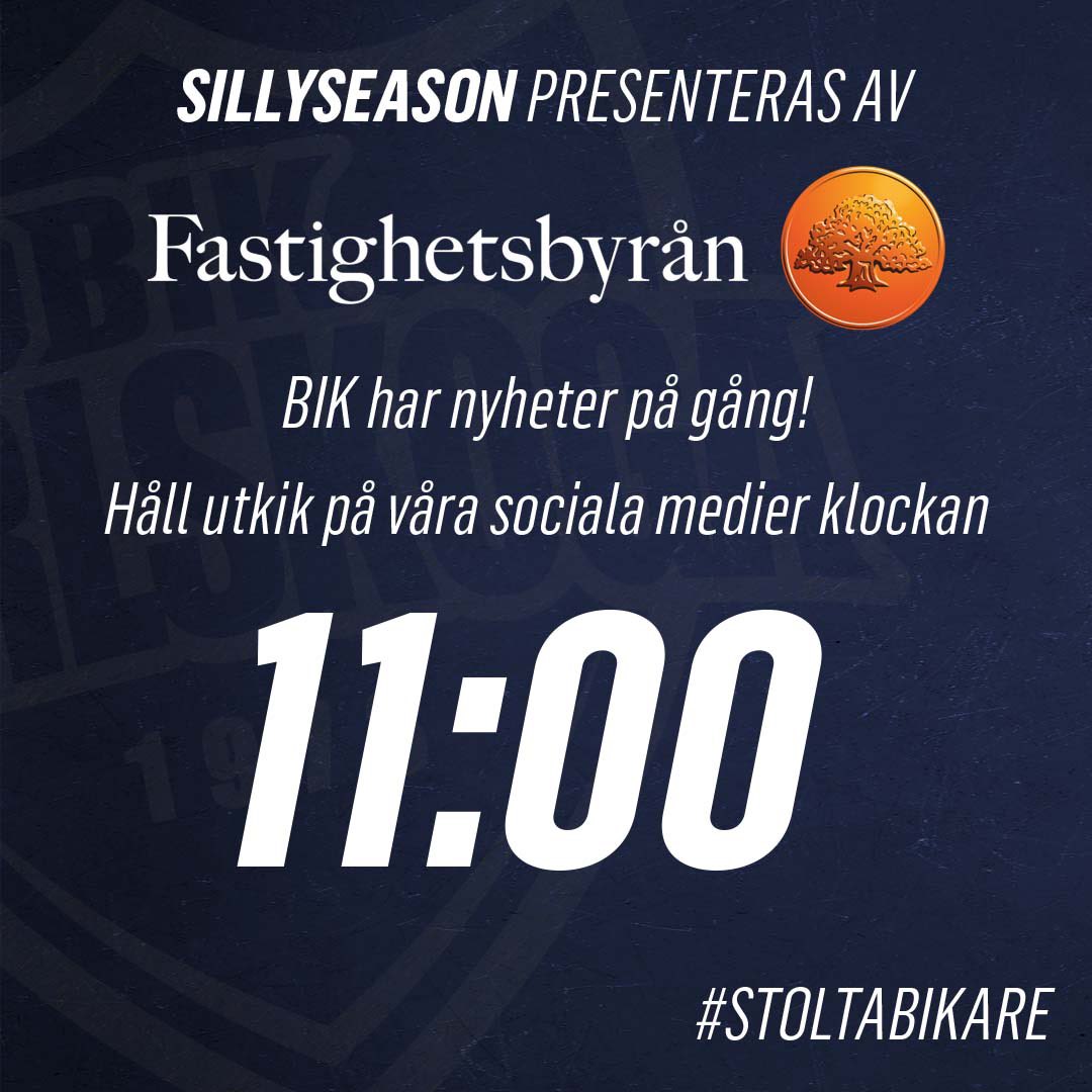 Snart dags för ytterligare en rolig nyhet! 💙

#BIKKarlskoga #StoltaBIKare #BIKSillyseason