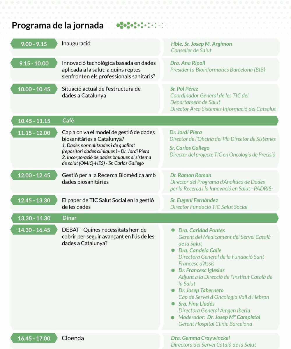 innovacio_csi's tweet photo. Doncs aquí estem! Amb ganes de saber més sobre eines innovadores basades en l’anàlisi de dades en salut. #BioinformaticsBarcelona #dadesdesalut #innovacio #CSInnova https://t.co/McqCUsJilS
