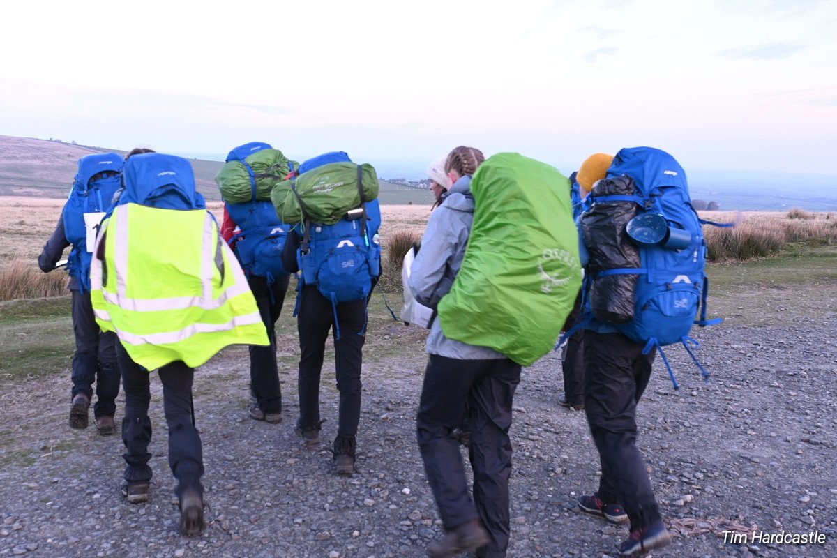 RHSB10Tors's tweet photo. A bright, early start for the @RoyalHighBath #TenTors22 team. In great spirits and walking by 6.30am. Making excellent progress already! #DayForAWalk https://t.co/7n5LRQ6vw9