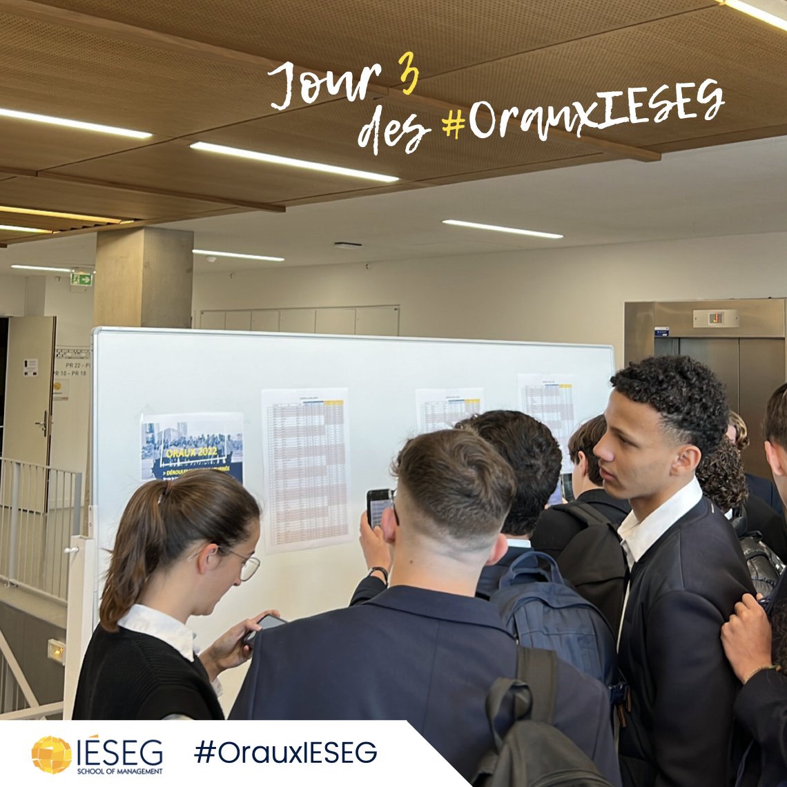 Bienvenue dans le troisième jour des #OrauxIESEG 🥳