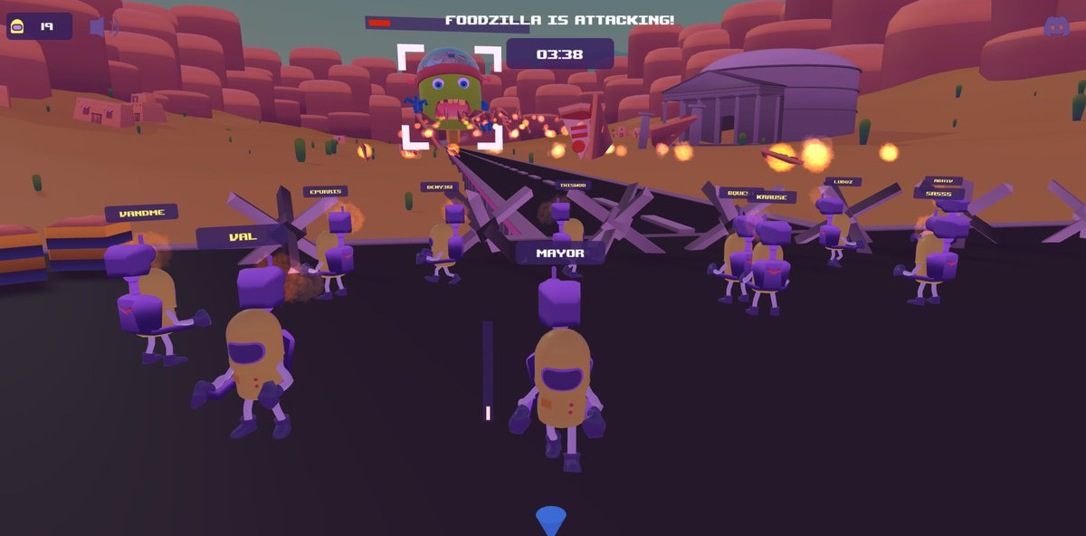 FoodbotsNfts's tweet photo. 🚨#FOODZILLA WILL ATTACK THE CITY EVERY 8 HOURS UNTIL MINT🚨
Make sure you defeat it before mint so you can enter the raffle of a FREE #NFT with your HERO OF FOODIESTOWN ROLE on discord🤖💥
🔥https://t.co/Z80I25B5Nu🔥
#NFTCommunity #NFTdrop #NFTGiveaway #NFTGame #P2E #NFT #NFT https://t.co/p7AWyEQ1qi