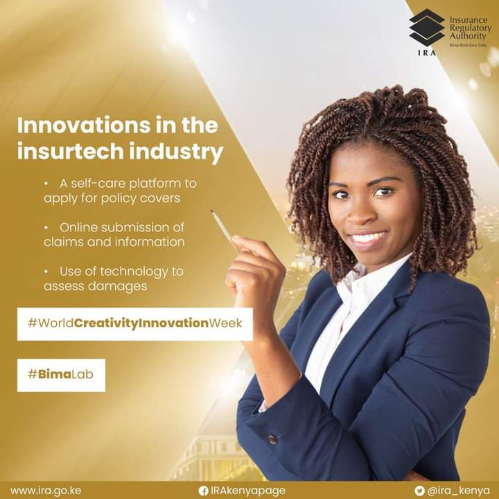 ira_kenya's tweet image. The ever-growing Insurtech industry will impact different aspects of the business, making it indispensable. The emergence of a fully digitalized insurance company will be the pick of the sector's innovation.
#WorldCreativityInnovationWeek 
#BimaLab