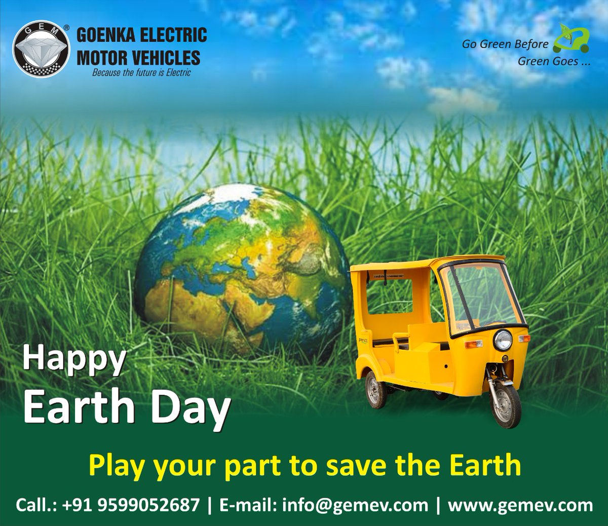 gemvehicles's tweet photo. Let us promise to plant one tree one person every year and we will have a much greener and happier planet to live.
#EarthDay https://t.co/HxgyuTbUt7