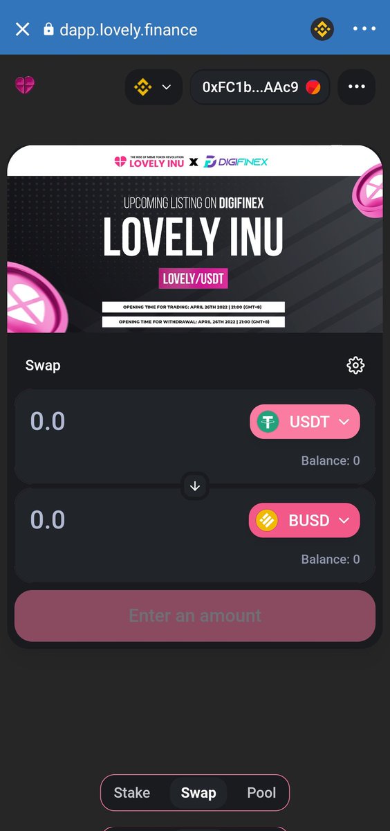 LF Token (Lovely Finance) tweet media