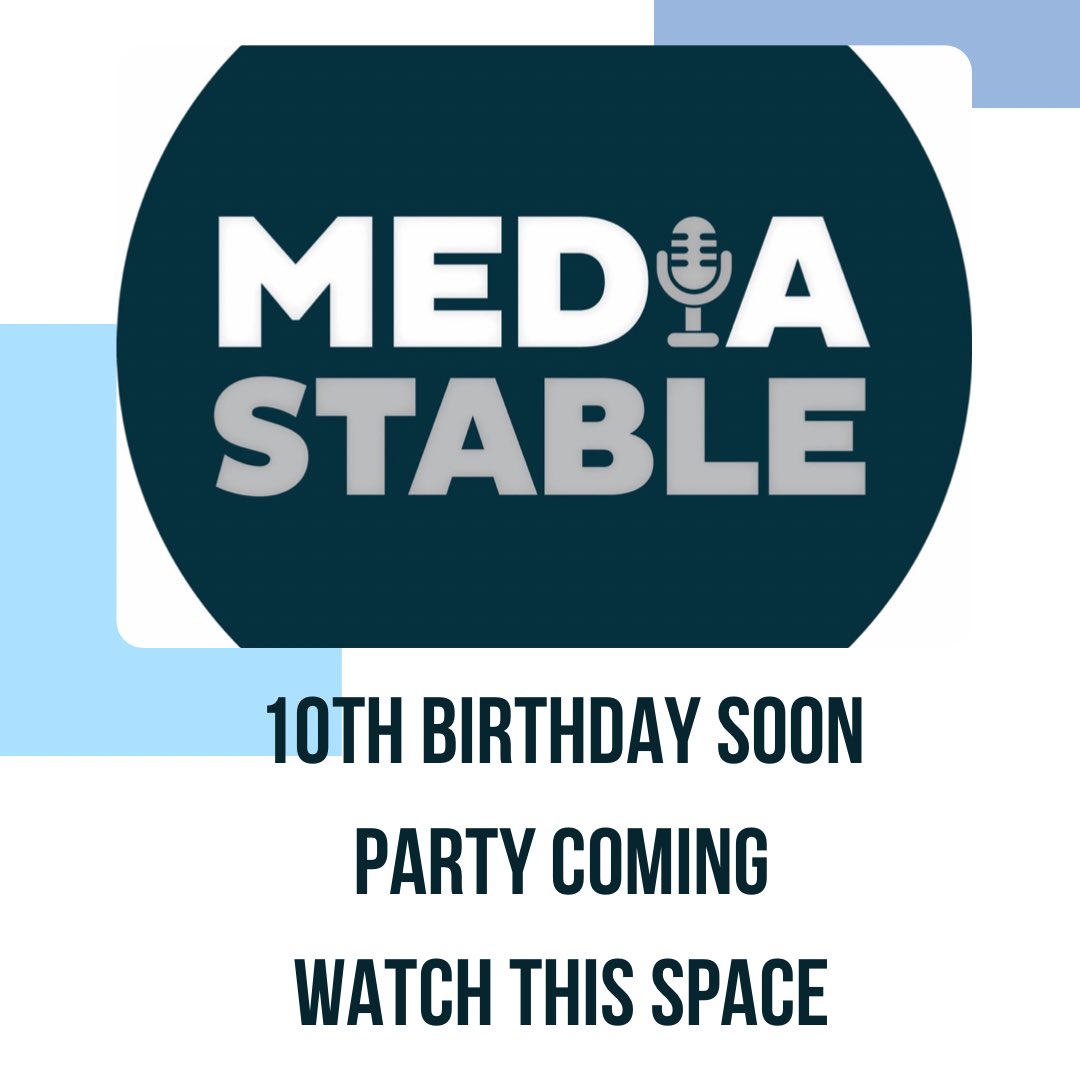 Media_Stable's tweet photo. We never had a launch party at #MediaStable … we planned to have a first birthday! Didn’t get around to it. Five years was quite the milestone… nup was too busy!
Media Stable turns 10 on July 1, 2022. We are locking away the details of a party that will be announced soon. https://t.co/Rme739UYOV