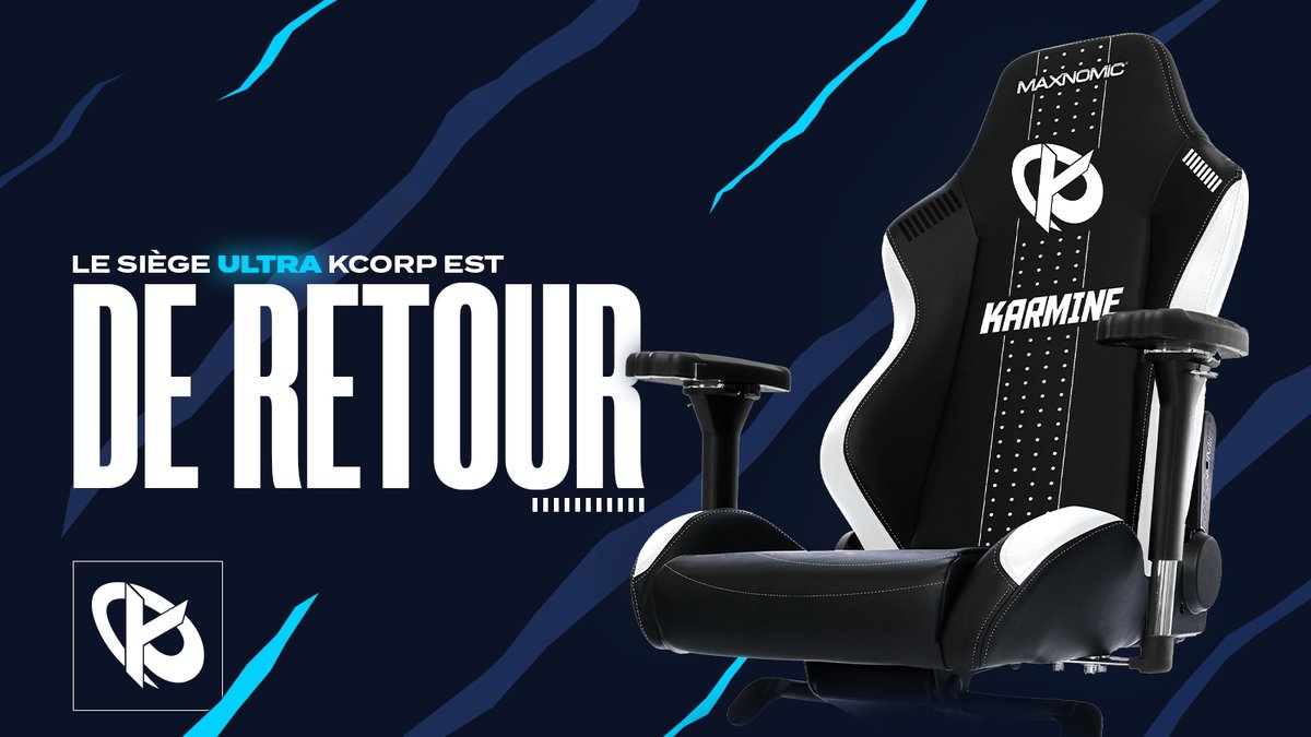 NEEDforSEAT_FR's tweet photo. Vous étiez nombreux à l'attendre, il est enfin de retour !

Le siège officiel @KarmineCorp revient en quantité très limitée : https://t.co/CEkCGxN046

Allez checker cette merveille ! #KCORP https://t.co/JXTGXFkYO9