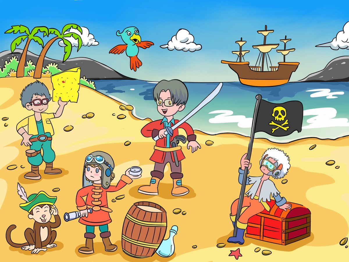 Hello, LonelyPop cuties. This is my fan-art for the community, the pirate team is on the way to their treasure with their pets. Hope you like it. Thanks!
<a href="/LonelyPopNFT/">LonelyPop 🍭</a> 
<a href="/BushRobins/">Noinah🍭</a>  <a href="/0xstudio/">0xStudio</a> <a href="/rei_0xstudio/">RΞi</a> <a href="/0xPussyCat/">PussyCat 🙀 {Øx}</a> <a href="/Abaoaqu0x/">Abaoaqu {Øx} 🤖</a> <a href="/0xMadPug/">MadPug {Øx}</a> <a href="/radiosolace/">radiosolace</a> @0x0b5
#lonelytogether