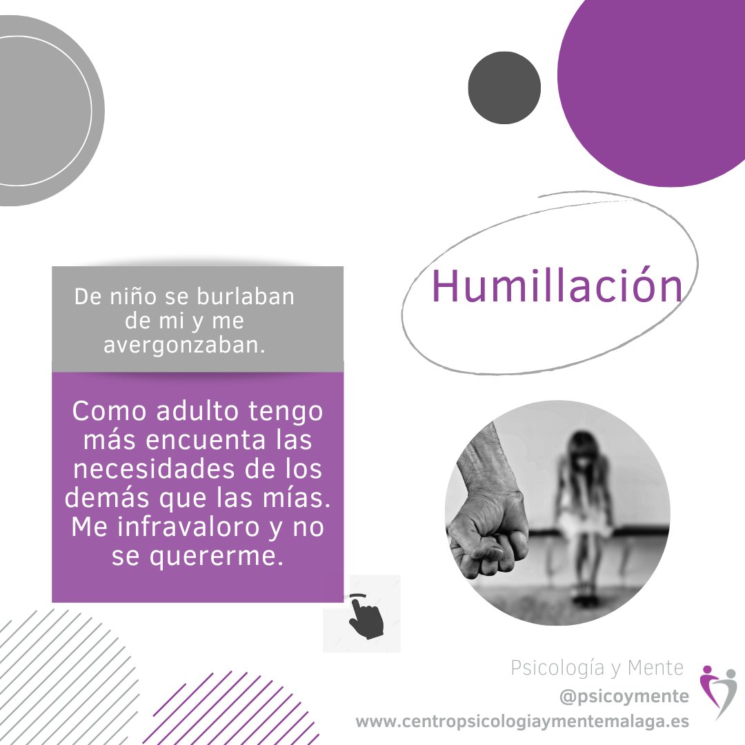 psicoymente's tweet photo. Los #traumas que se experimentan en la #infancia dentro de las relaciones sociales 👯‍♀️, especialmente con las figuras de #apego 👨‍👨‍👧‍👧 pueden generar un patrón de comportamientos, sentimientos y conductas que permanecen en la vida adulta. #psicologia #estrespostraumatico https://t.co/pbazwof6gZ