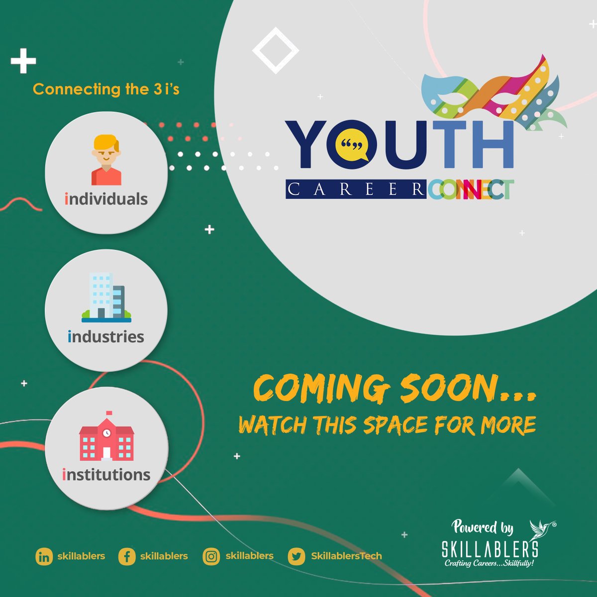 SkillablersTech's tweet photo. YCC22 COMING SOON! Exciting announcements on the way.

Share with your friends &amp; Colleagues! 
#youth #career #buildingcareer #workready #connecting #industry #academic #industyready #opportunity #inspiration #talent #jobfair #announcement #edutainment #edtech #seminar #webinar https://t.co/fX7gSgx1yA