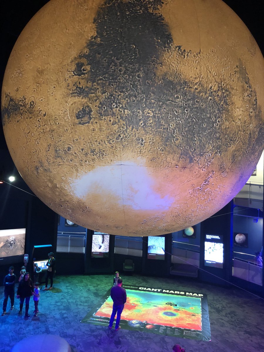 satellitedundee's tweet photo. If you haven’t seen @questacon’s new #AustraliainSpace exhibition, I recommend it. Admiring a giant Mars (sic) was a wonderful way to end school holidays. 🌕
https://t.co/b6Rr0sj7CA https://t.co/iiIxTMDEMq