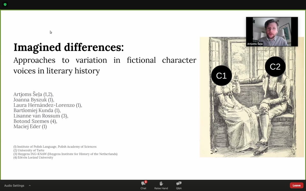Distant Reading (@distantreading) on Twitter photo Imagined differences: approaches to variation in fictional character voices in literary history presented by
<a href="/artjomshl/">Artjoms Šeļa</a>, <a href="/jbyszuk/">Joanna Byszuk</a>, @BartekKunda, <a href="/lamusadecima/">Laura Hernández-Lorenzo</a>, <a href="/MaciejEder/">Maciej Eder</a>, Botond Szemes and Lisanne van Rossum Imagined differences: approaches to variation in fictional character voices in literary history presented by
<a href="/artjomshl/">Artjoms Šeļa</a>, <a href="/jbyszuk/">Joanna Byszuk</a>, @BartekKunda, <a href="/lamusadecima/">Laura Hernández-Lorenzo</a>, <a href="/MaciejEder/">Maciej Eder</a>, Botond Szemes and Lisanne van Rossum