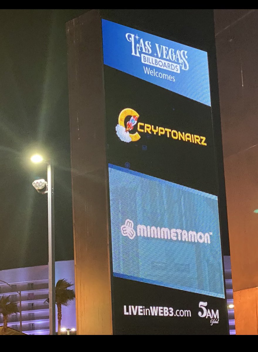 cryptonairz's tweet photo. Found this across from the @HardRock Las Vegas. So grateful for all the love we’ve received in this awesome 🤩 city! https://t.co/gfwepRqasD