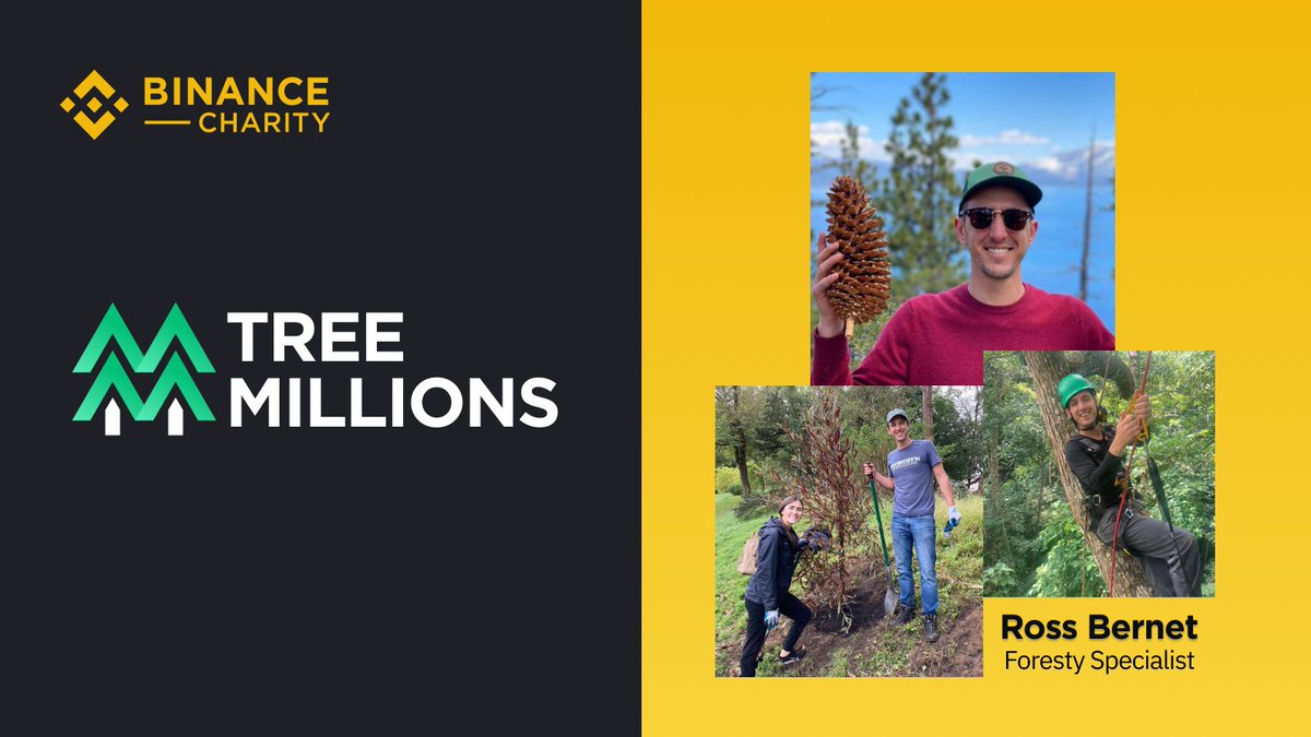 binance's tweet photo. In celebration of #EarthDay, @BinanceBCF interviewed Ross Bernet from @OneTreePlanted, one of our partners for the #TreeMillions initiative. 

Read this blog as Ross shares some of the joys and challenges he faces when protecting the forests!

➡️ https://t.co/CNGHDFfGQV https://t.co/msk9JYZa6P