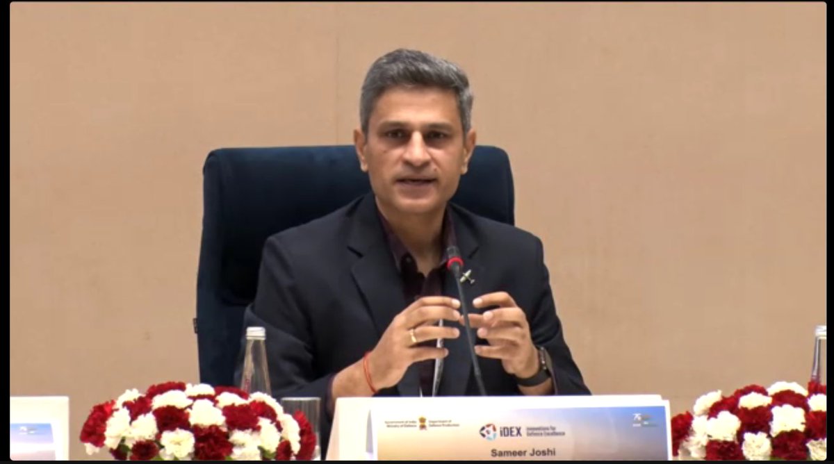 FORGE4Fauj's tweet image. iDEX #Defconnect2.0

Great #Insights from Mr. Sameer Joshi, Founder &amp;amp; CEO, NewSpace on startup POV during the panel discussion on

Harnessing startup innovation and venture capital to achieve accelerated self-reliance and export excellence in India’s defence sector.