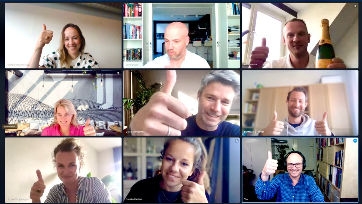 WorkzThe's tweet photo. Yesterday, a whole bunch of open and ambitious people at CANDID finished their business English training with THE WORKZ and @ndewalker. Congratulations everyone, and thank you for all your hard work and positive energy! 🧡

#languagelearning #businessenglish #fun #hr #peopleops https://t.co/nTspAUGYfr