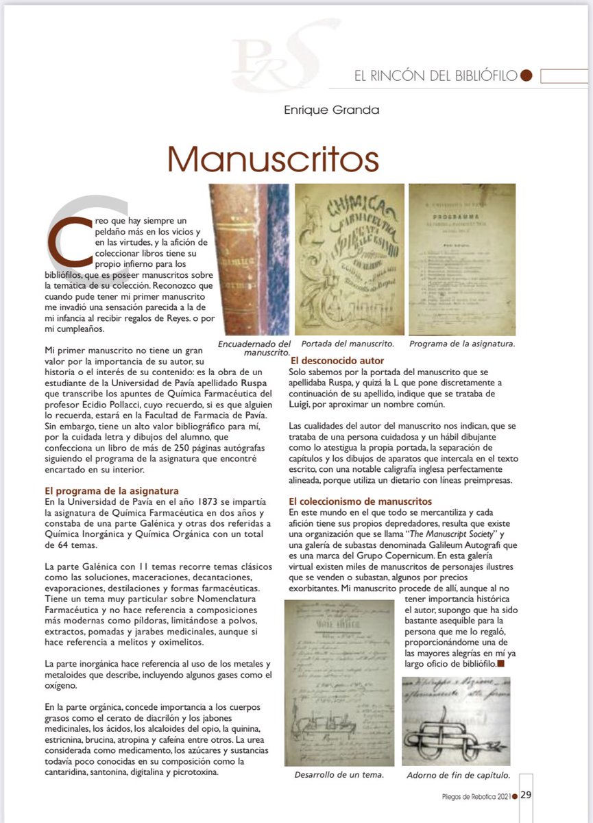 Para los bibliófilos: artículo de <a href="/grandafarm/">@grandafarm</a> en Pliegos de Rebotica de <a href="/AEFLAJunta/">AEFLA</a> . 
<a href="/manuca7/">manuela.plasencia</a> @cgfminion <a href="/Carmenjcarlos/">Carmen&Carlos</a> <a href="/ElenaSaiz63/">Elena Sáiz</a> <a href="/Fcia_Ramirez/">Fcia Ramírez d Diego</a> <a href="/sugusazul__/">Sugus Azul</a>
