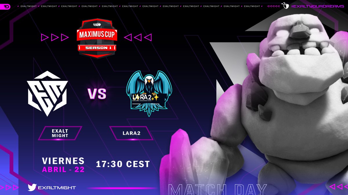 ➡️Oggi doppio impegno in live!!!
⏱Si inizia ore 17.30!!!⏱

<a href="/esports_maximus/">Maximus Esports</a> 
 
@ExaltMight_EMME vs Lara2

🎁GIVEAWAY🎁

#ClashOfClans #supercell #haplo80 #esports #twitch #Livestream 

twitch.tv/haplo_80