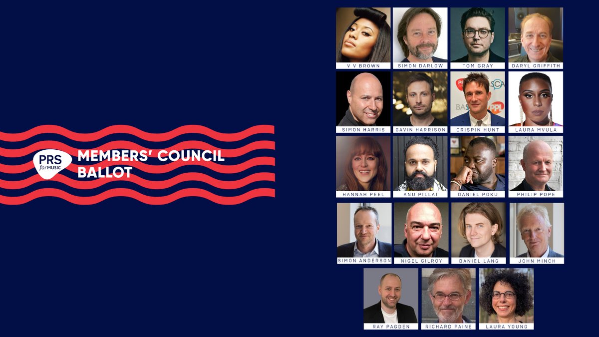 PRSforMusic's tweet image. It's your last chance to vote in the 2022 PRS Members’ Council Ballot. Voting members, you have until 5pm TODAY to cast your votes.

Visit prsformusic.com/ballot to learn more about the candidates standing for election and vote. #PRSBallot🗳️