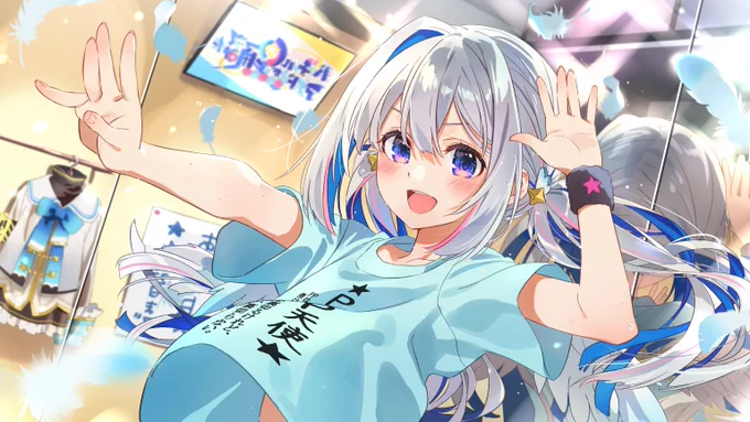 天音かなたさんのお誕生日3Dライブ『バーチャルアイドルが踊ってみた!』サムネイルを描かせていただきました!本日4/22  21時START!!!めちゃ楽しみだ〜〜かなたそ復帰&amp;お誕生日おめでとおおおおおお#かなたんしか勝たん#天音かなた生誕祭2022 #かなたーと 
