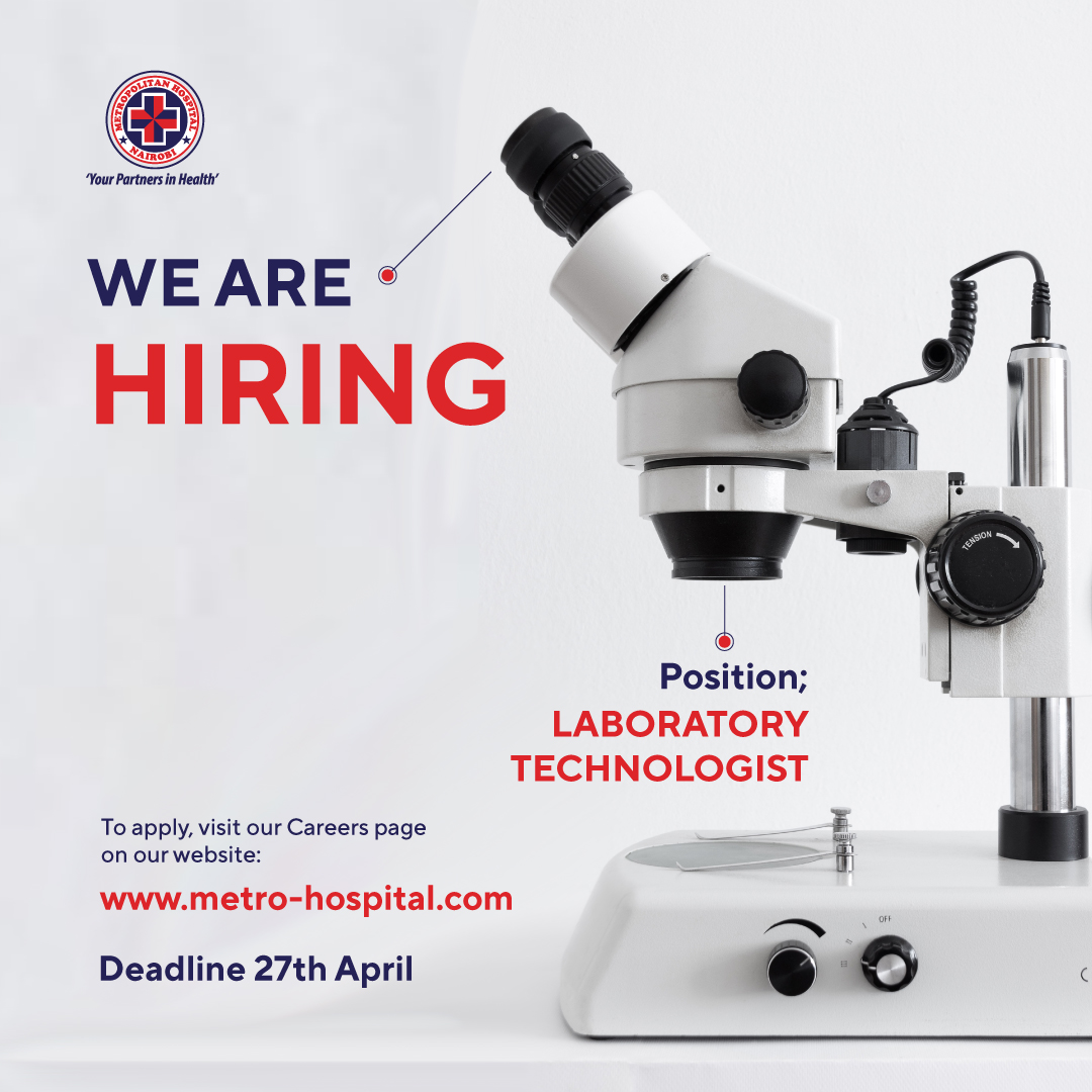 MetropolitanHospital on Twitter "Metropolitan Hospital is hiring for