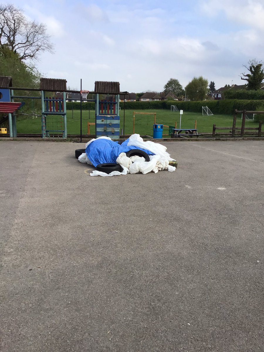 Lots of chat on the way into school this morning about the mystery resources on the playground … you’ll have to wait until assembly to find out more DSS! @OPAL_CIC @neil_play #invitationtoplay #aweandwonder
