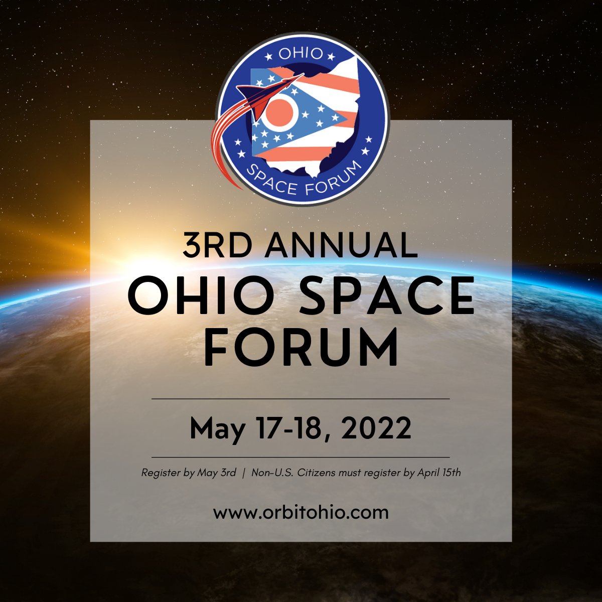 Join nationally recognized thought leaders in space intelligence, exploration, and defense at the #Ohio #Space Forum. Registration ends May 3rd: orbitohio.com