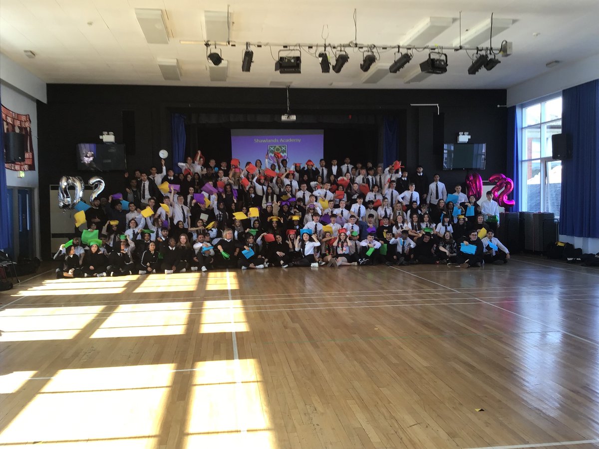 ShawlandsAcad's tweet photo. Always mixed emotions: pride, happiness and fun, but also a little bit sad. S6 we will miss you! #amazingpotential #fantasticyounpeople #wewillmissyou @FARE_ShawsAcad @ShawlandAcadPTC @SAPastoralCare https://t.co/LZQYM5MQcz