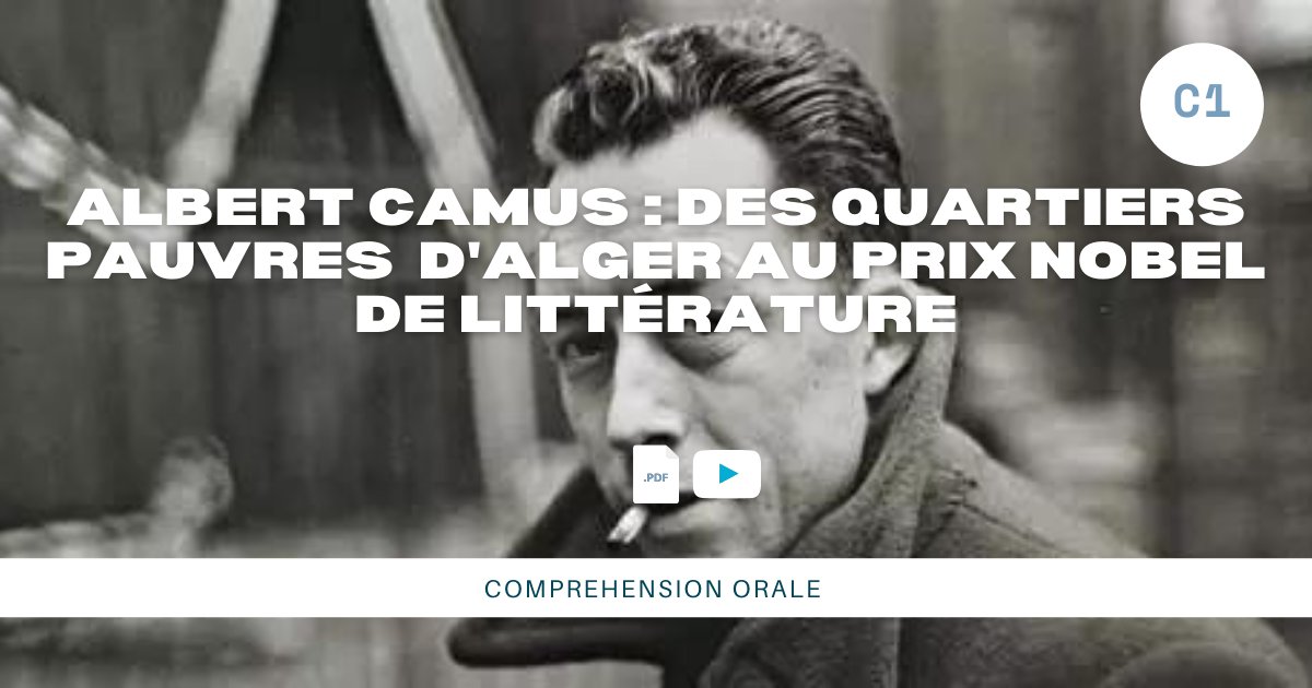 👋Êtes-vous incollable sur la vie et l’œuvre d'Albert Camus 🤔? Non ? Alors découvrez vite notre dernière compréhension orale 🦻. Idéale pour des apprenants C1... et en plus c'est 100% gratuit 🤩🥳!
Téléchargez l'activité ici :
toofrench.com/produit/a-camu…