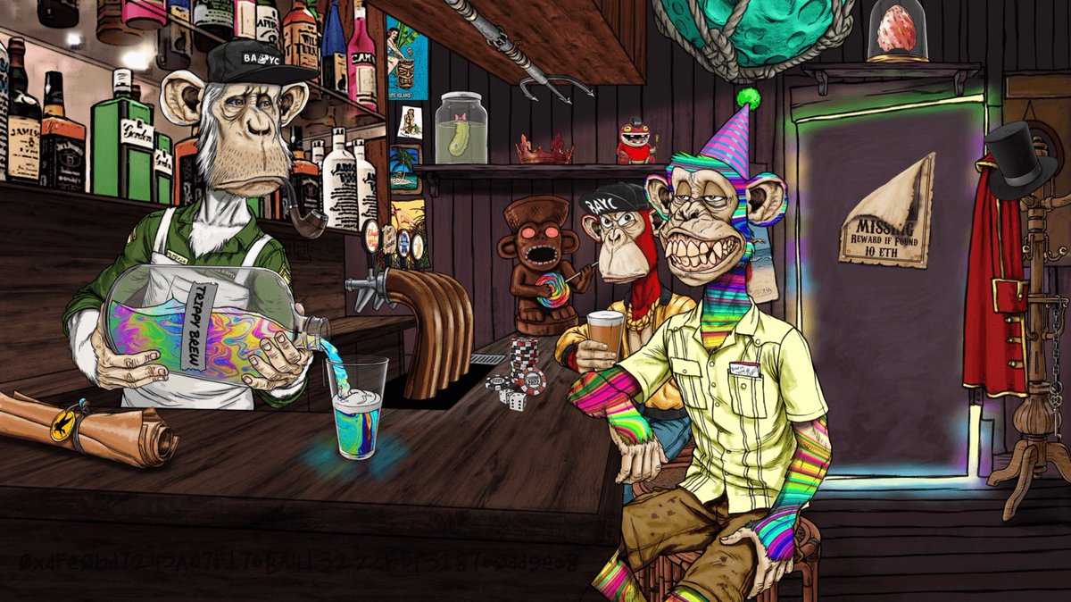 trippies's tweet photo. The bartender is a generous old soul and knows that it is better to give than to receive. He has decided he will donate all tips collected. 

Make sure to tip the bartender, you might receive something extra in return. 

#Tipthebartender 
#NFTCommumity #NFT #Trippies https://t.co/Lt9h2G2O35