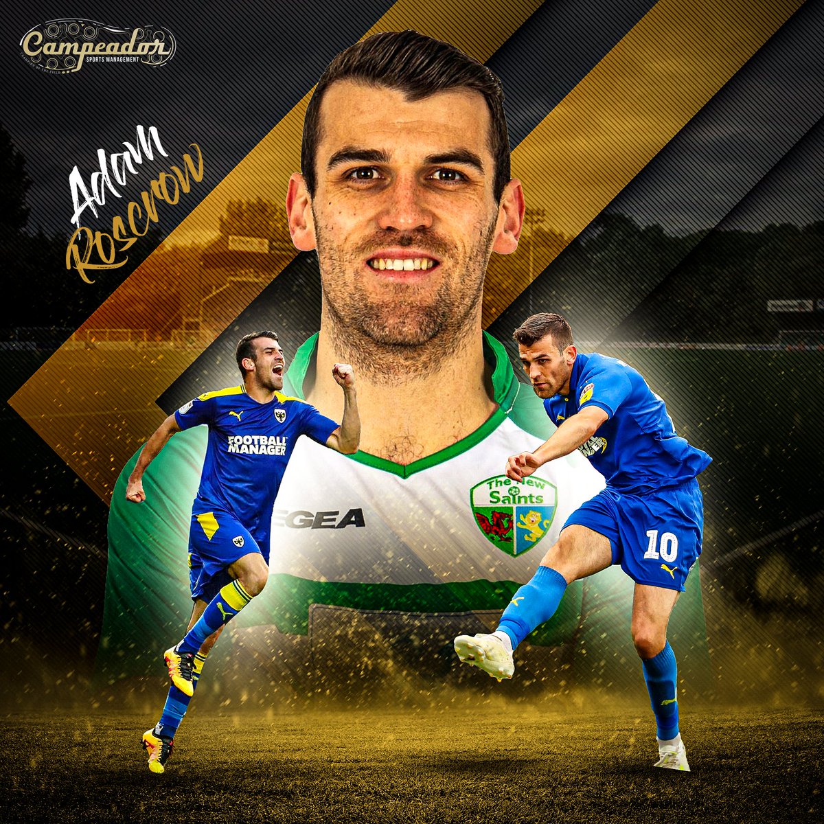 Welcome on board <a href="/ARoscrow/">Adam Roscrow</a> 🤝

We are happy to announce the ex-Wimbledon and TNS club record signing has joined the agency 🙌

Looking forward to many more goals ⚽️