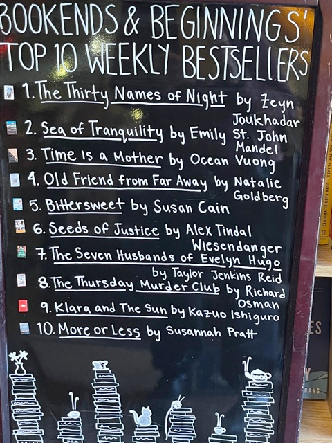 eastoverpress's tweet photo. A joy to see Susannah Q. Pratt's essay collection #MoreOrLess (https://t.co/xvtdbWutuV) on last week's bestsellers list at @BookendsTweets. Congrats, @SusieQPratt! And thanks to everyone out there supporting wonderful #IndieBookstores like this one. https://t.co/AkYRadHGiy